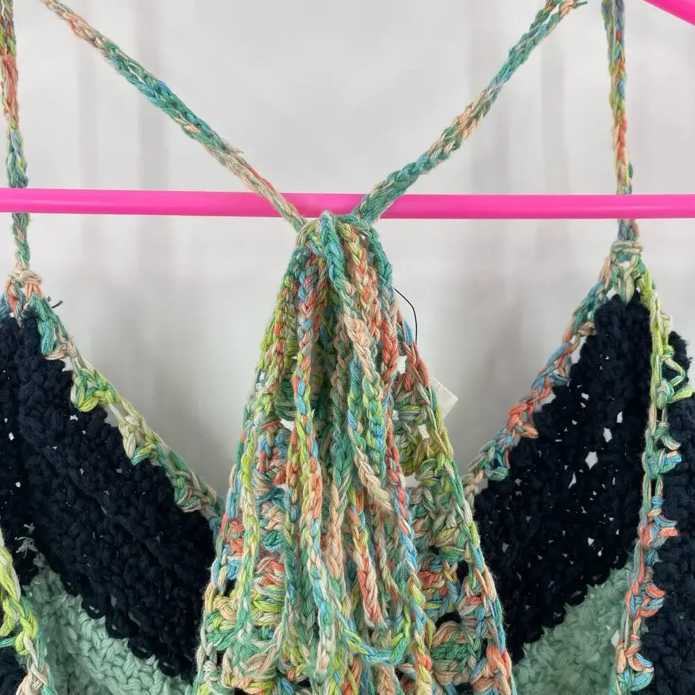 FREE PEOPLE Crochet Tank Size Small Swim Up Summer Breeze NWT Beach Travel